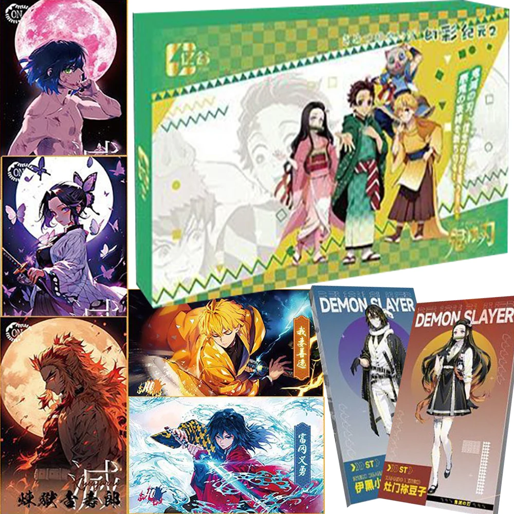 

Popular Anime Demon Slayer Color Paper Collection Cards Fans' Favorite Character Creative Exquisite Character Portrait Card Gift