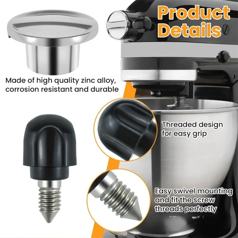 Knob Thumb Screw and Cap Hub Attachment for KitchenAid Mixers