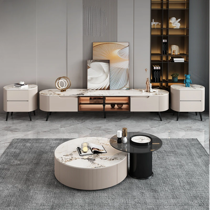 Design Modern Coffee Tables Luxury Hardcover Floor Round Coffee Table Minimalist Italian Mesas De Centro Para Sala Home Furnitur