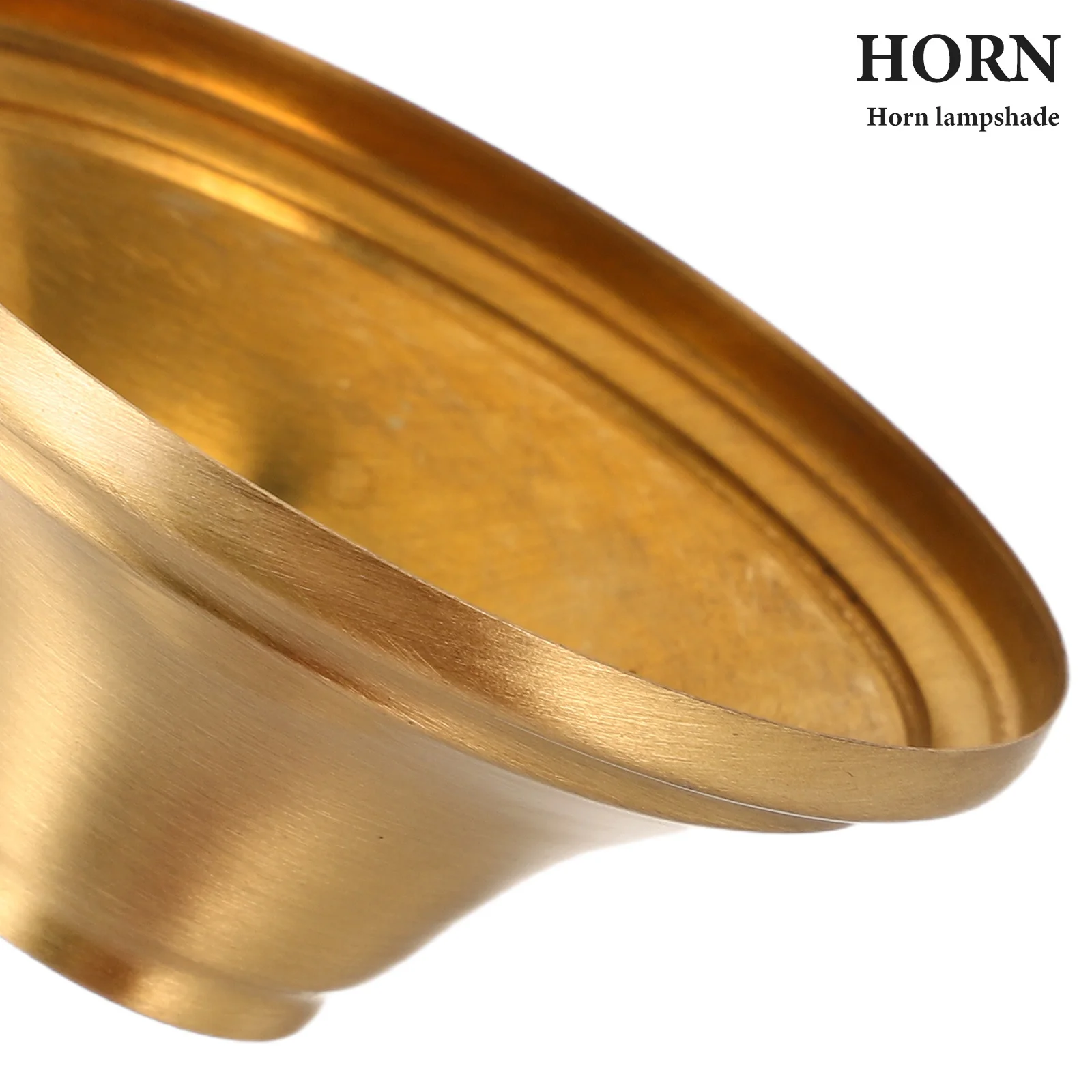 أنيقة الجدول مصباح Finials متوهج حافة البوق عاكس الضوء غطاء لغرفة الطعام تركيب المصابيح ملحقات المصابيح الزخرفية #6