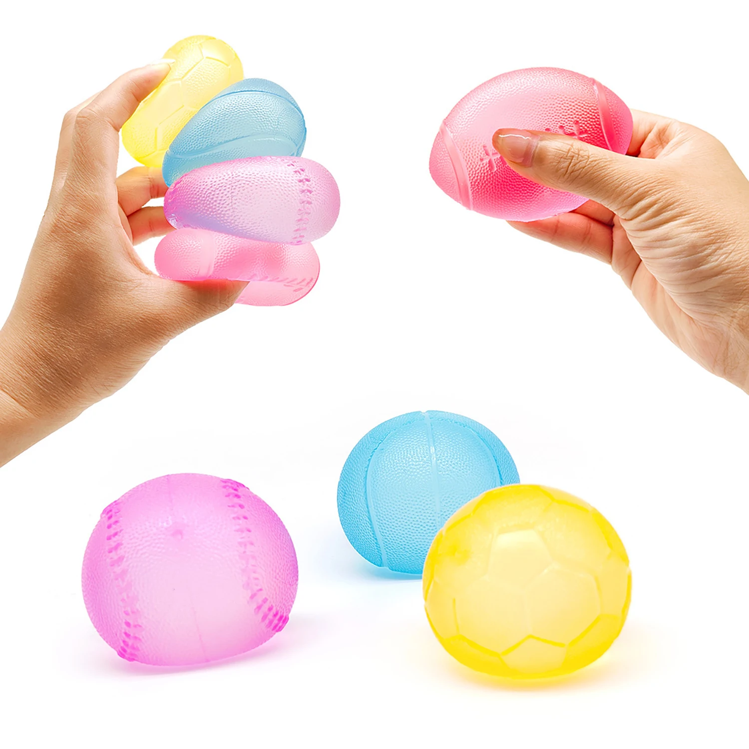 

Футбольный/баскетбольный мяч-антистресс из мальтозы, с забавным дизайном, портативная сенсорная игрушка для снятия стресса