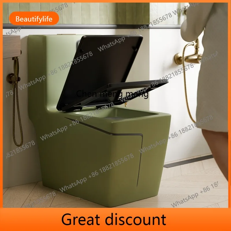 

M45 Ретро зеленый керамический унитаз бытовой дезодорант водосберегающий сифон новый унитаз