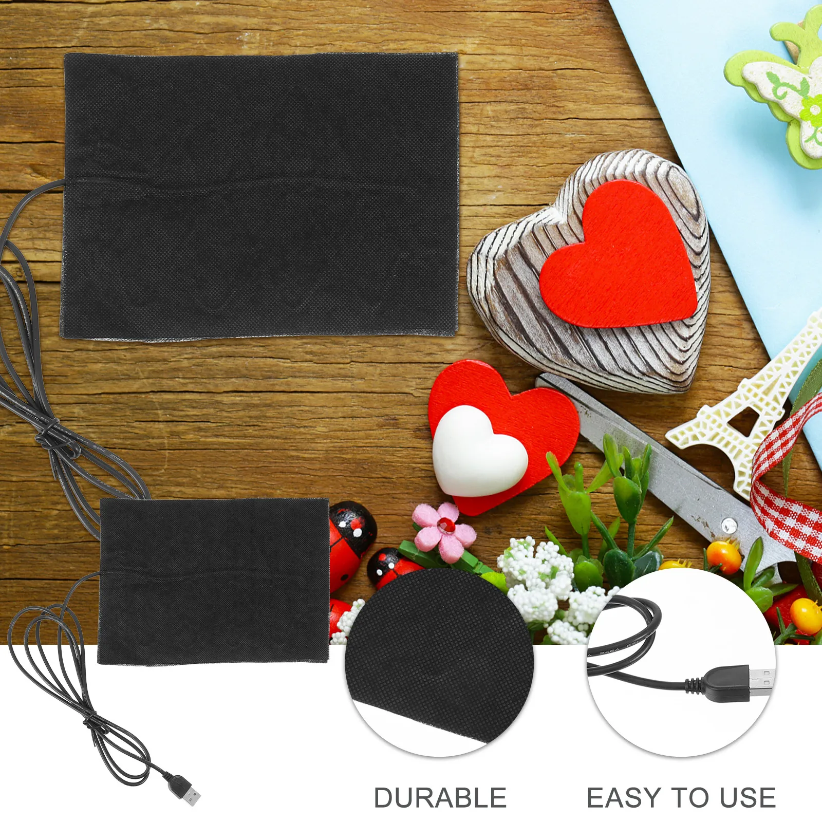Epoxy Resin USB Heat Pad Cotton Quick Heat Epoxy Curing Mat Bubble Buster Tool DIY Accessory DIY Accessory USB Heating Pad