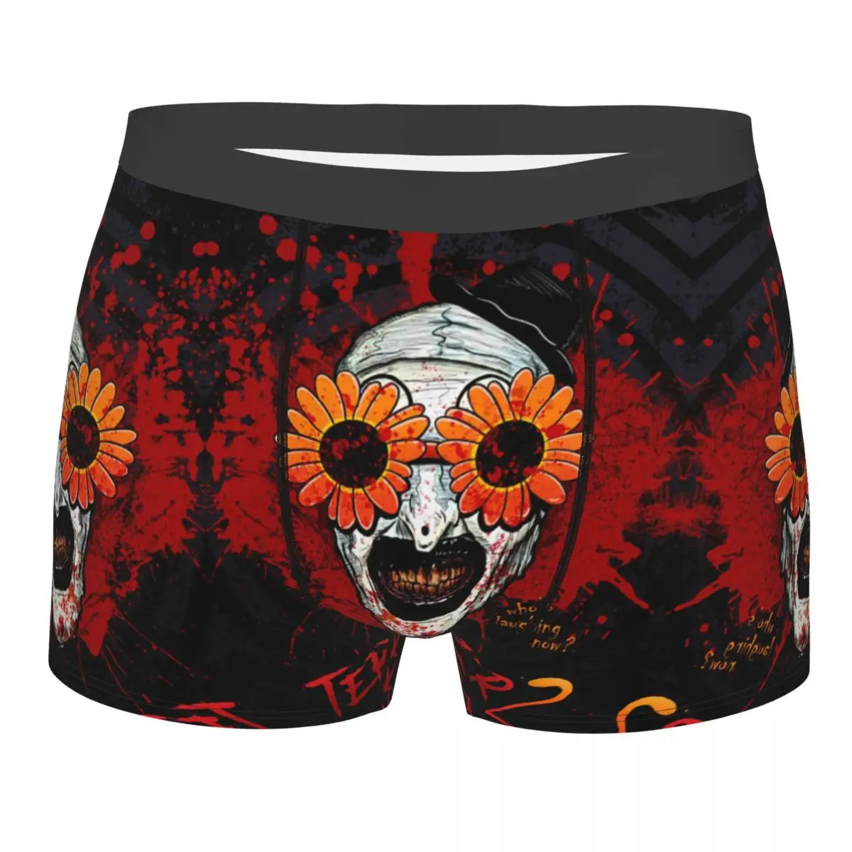 Custom T-Terrifiers 2 Art The Clown Sunflower Sunglasses Movie Boxers Shorts Men Briefs Underwear Cool Underpants