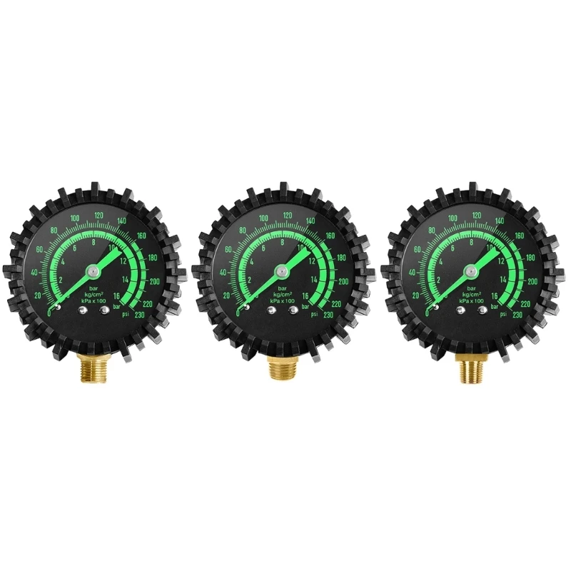 0-230PSI with Backlit Display Accurate Air Pressure Gauge for Car E-Bike Tires