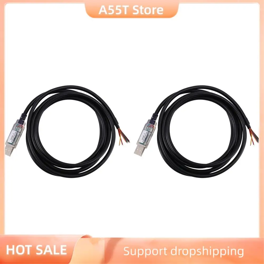 

A55T 2 шт., длинный конец провода 1,8 м, кабель USB-Rs485-We-1800-Bt, последовательный USB-RS485 для оборудования, промышленного управления