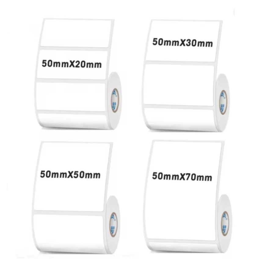 

Термоэтикетка шириной 50 мм, белая самоклеящаяся этикетка, бумага, цена, подарочная бирка «сделай сам», одежда для термопринтера