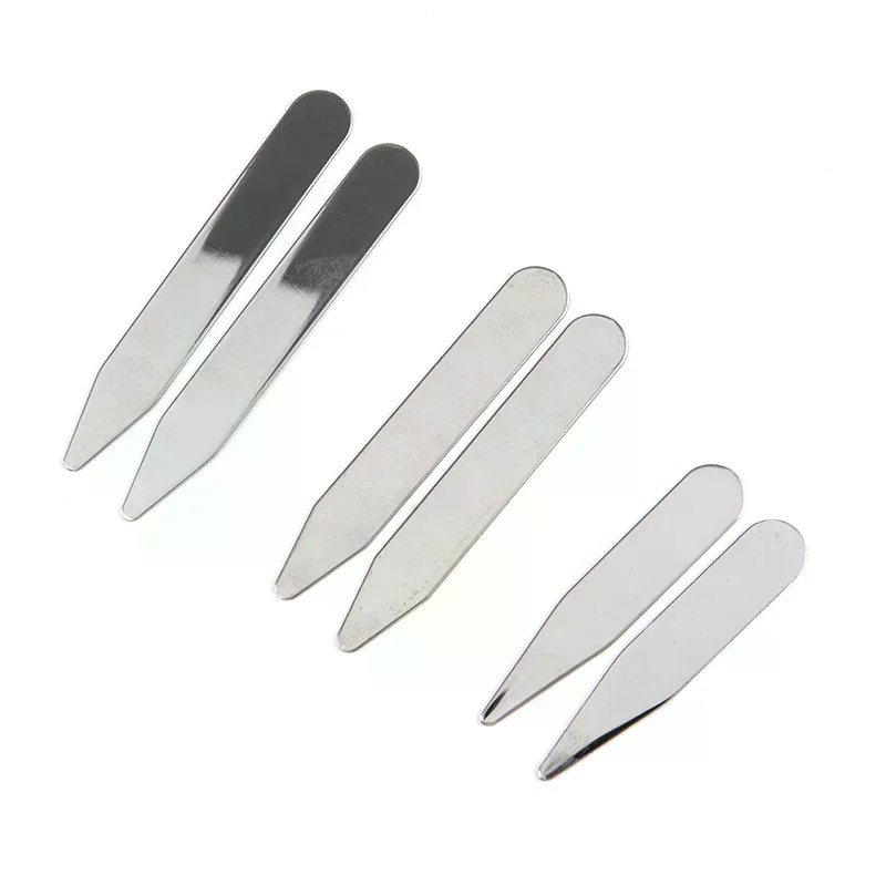/PFU/Stainless Steel Collar Stays Bones For Dress Shirt Business Party Jewelry 2Pcs
