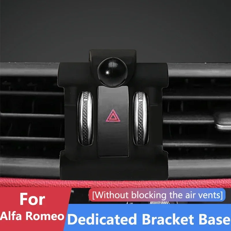 Car Mobile Phone Holder Dedicated Smartphone Stand Base Bracket Collocation For Alfa Romeo Stevlio Giulia 2017 2018 2019 2020