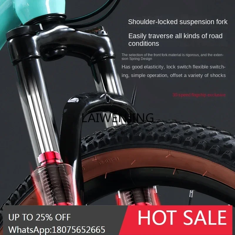 Soft Tail Mountain Bike Double Shock Absorber Bike Youth Off-Road Variable Speed Light Men's and Women's Mobility Bike