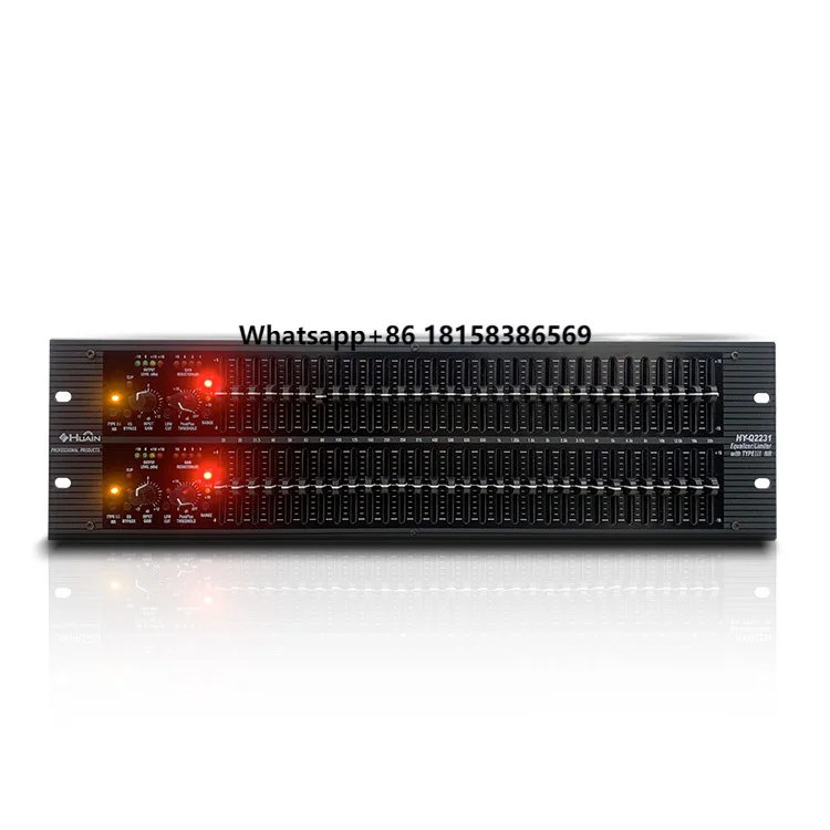 

31 Band Digital Sound Equalizador Limiter Professional Audio Led Graphic Equalizer for KTV Stage