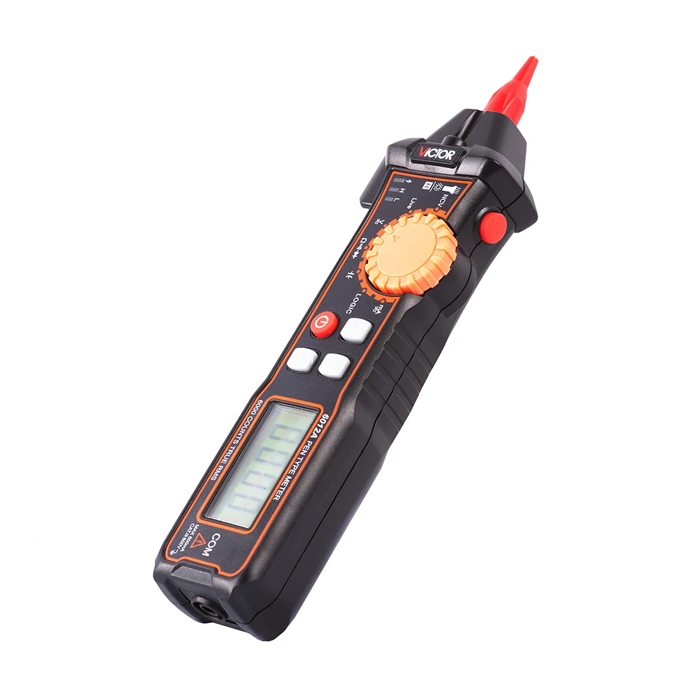

6012A Non Contact 3 5/6 Digit True RMS Auto Range Pen Multimeter Digital DC AC 600V 600mA NCV Zero Live Line Measurement