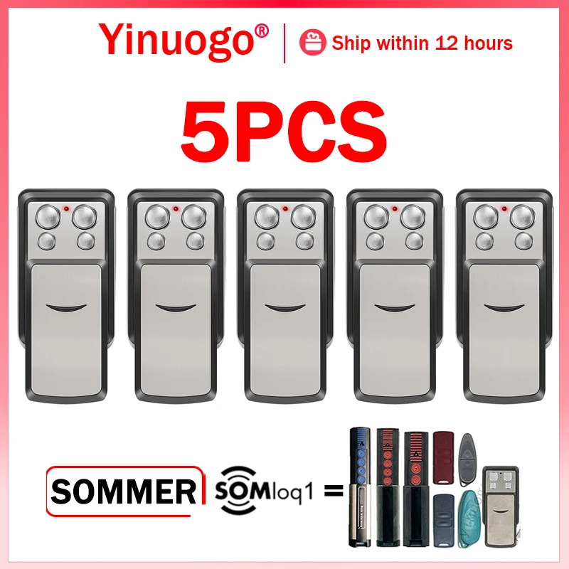 5PCS SOMMER 4031 TX08-868-4 Garage Remote Control 868MHz For SOMMER 4026 4020 TX03-868-4 4011 4035 4021 4025 Remote Control Gate