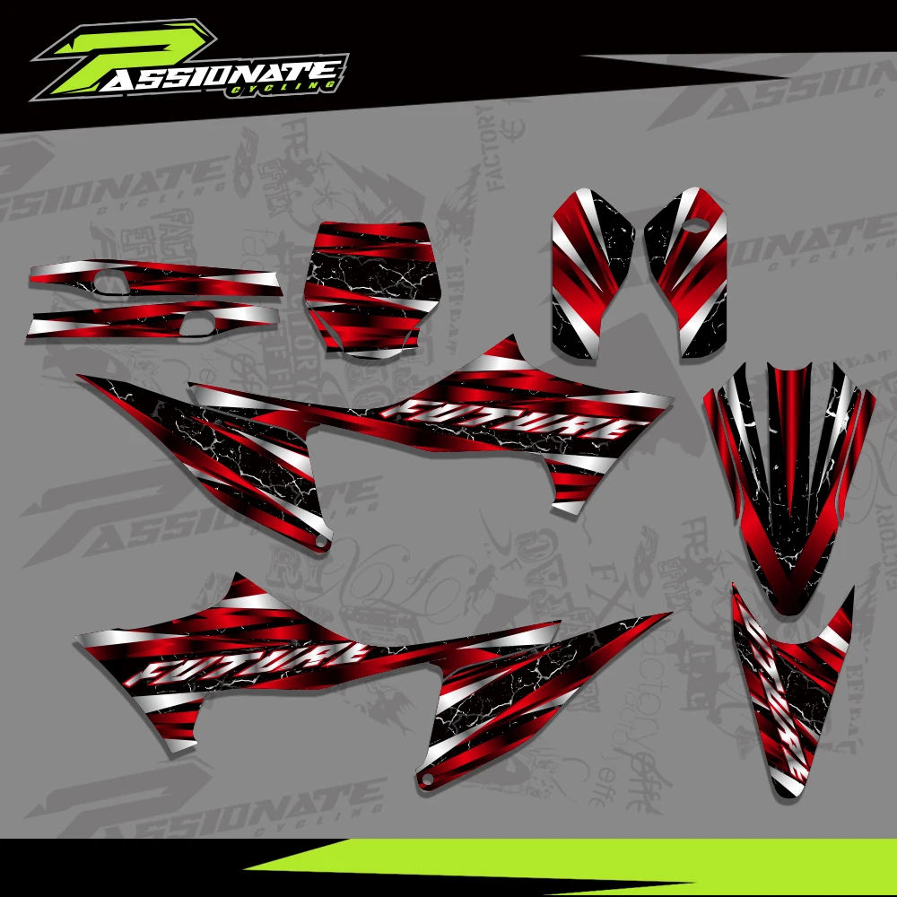 

Наборы графических наклеек для мотокросса Stark Future Varg 2022 2023 2024, индивидуальный дизайн