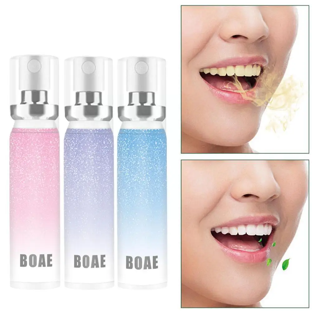 Orale Spray 3 Geur Adem Spray Mond Fruit Zorg Draagbare Hygiënische Natuurlijke Essence Spray Oral Fr F5v1