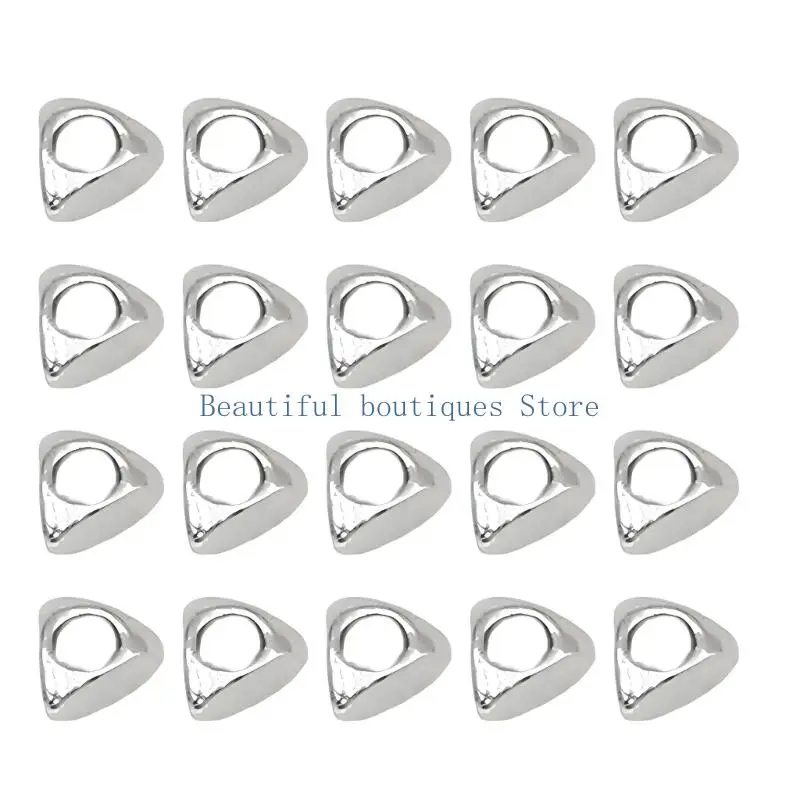 U4LF Jewelry Spacer Beads with Rounded Shape, 3 Mm Metal Bead Separators and 1.5 Mm Hole for Earring and Charm Work