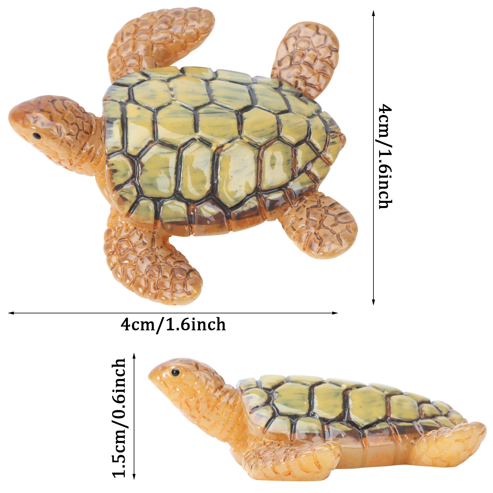Морская черепаха, миниатюрные искусственные Статуэтки из смолы