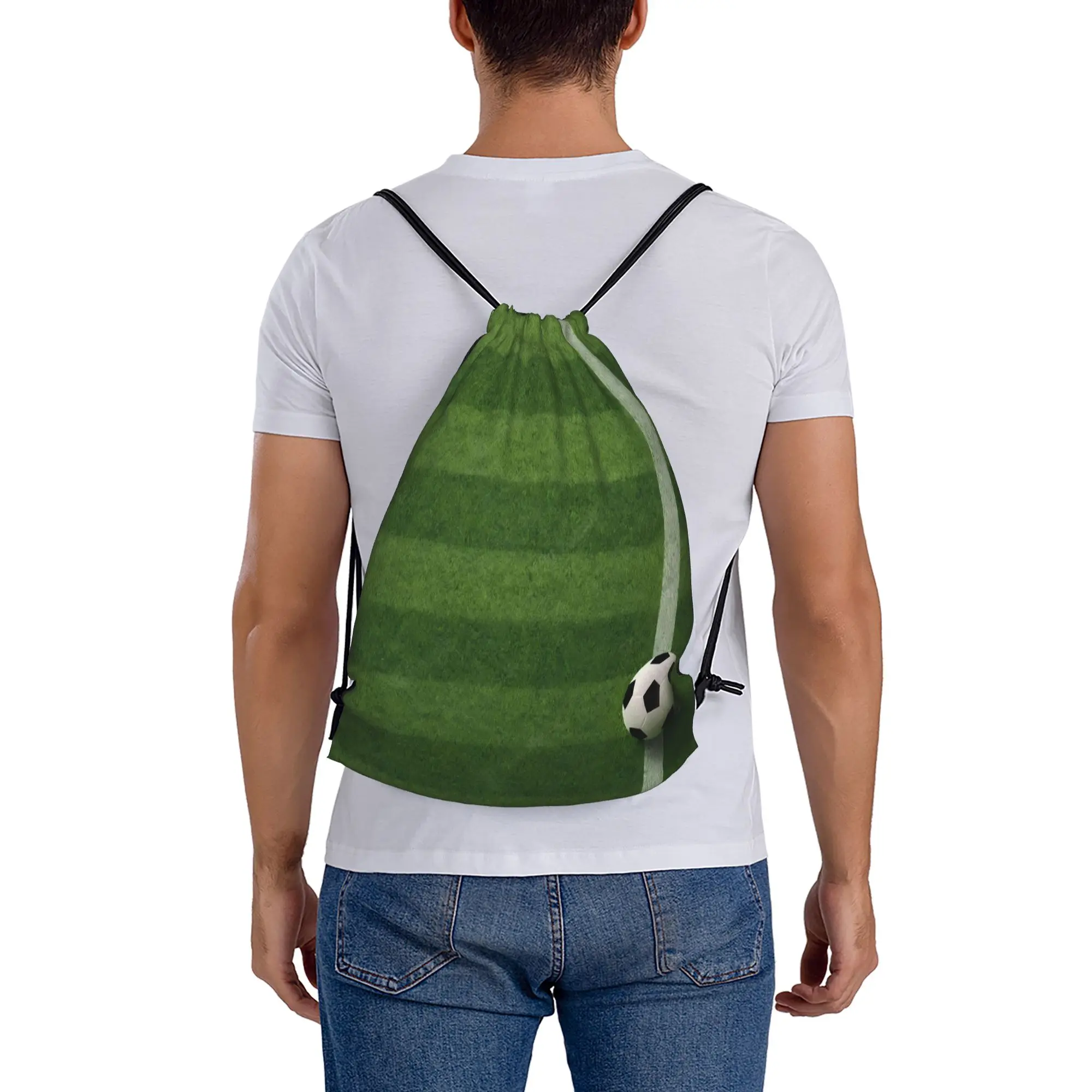 

Многофункциональный рюкзак-мешок для фанатов футбола с принтом, для мужчин и женщин, подростков, дорожная сумка на шнурке с 11 карманами