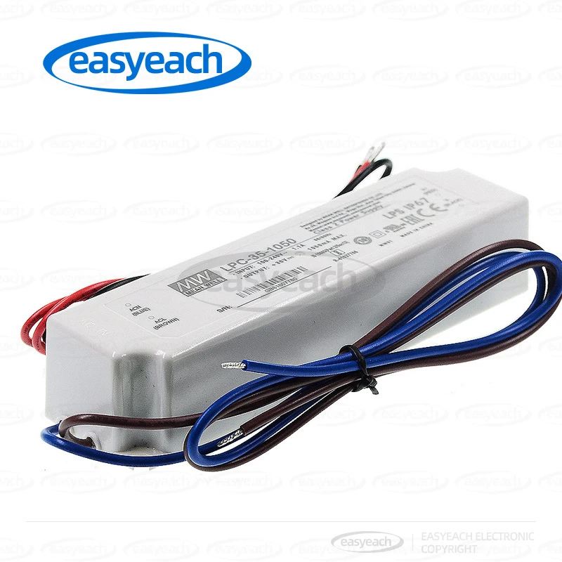 MEAN WELL LPC-35-700/1050/1400 35W Waterproof Constant Current LED Driver LED Constant Current Power Supply
