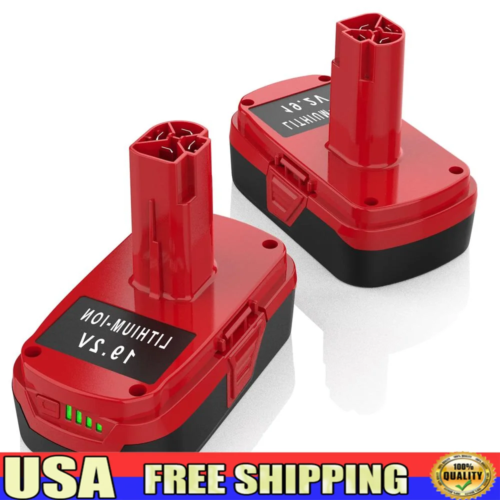 Craftsman 19.2V Lithium Battery 2Pack 3500mAh 130279005 1323903 XCP 11045 315.115410 Power Tool Compatible 315.PP2010 PP2011