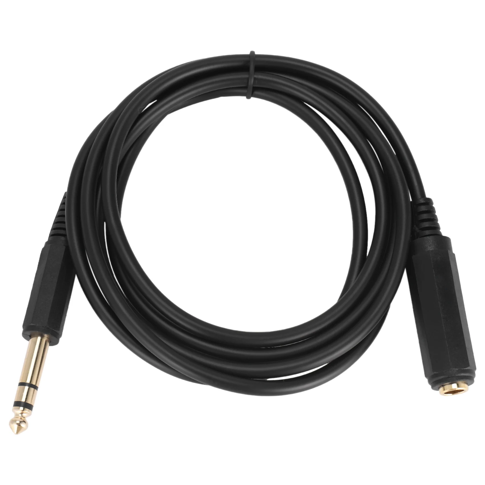 6.35mm(1/4inch) Stereo Plug Male to 6.35mm(1/4inch) Female cable, Gold Plated Audio Cable Stereo Cord, Extension cord, 6 FT