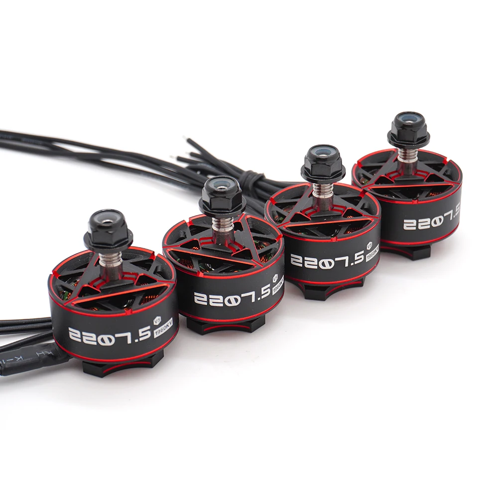 YSIDO 1 4Pcs 2207.5 1960KV 6S Brushless Motor 5mm Shaft for 5 FPV Freestyle Cinewhoop Traversing Drone Parts