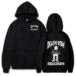 Death Row Records Hoodies Spring Autumn Fleece Hoodie Pullover Fashion Men Women Loose Hooded Sweatshirts Hip Hop Streetwear Top