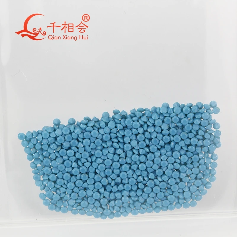 2.1-10mm turquoise color round shape brillion cut Nano loose gemstone for jewelry making