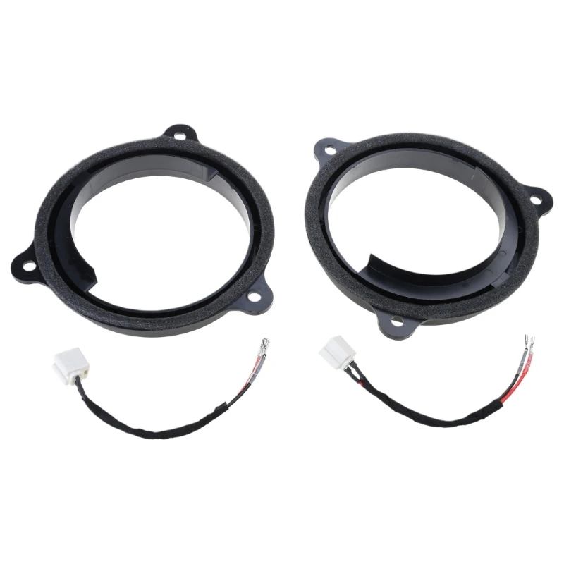 QM 1 Pair 6.5 Inch Car Audios Horn Gasket Speaker Spacers Adapter Car Modification