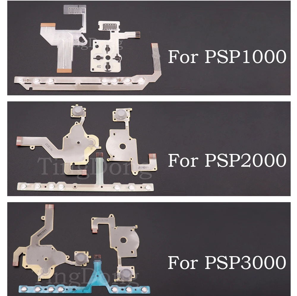 For PSP3000  2000 1000 Buttons Controllers Ribon Flex Cable For  PSP 3000 Left Right D Pad Volume Ribbon