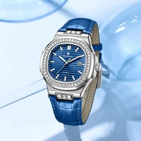 New Fashion BANGWEI Elegant Luxury Quartz Woman Watch Simple Dial Diamond Retro Leather Date Waterproof Luminous Women's Watches - Image 4