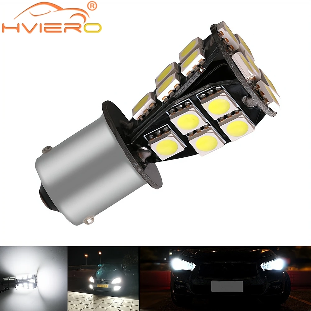 

1156 1157 Universal Car Led White Tail Turn Signal Parking 18SMD 5050 Auto Trunk Lamp Dome Light Brake Spare License Plate Bulb