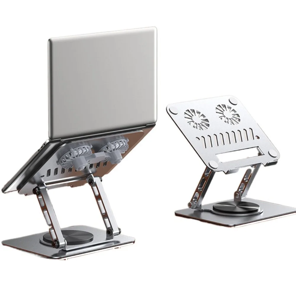 

360 ° Rotatable Cooling Fan Laptop Bracket Foldable Heat Dissipation Notebook Cooler Base Stand Cooling Portable