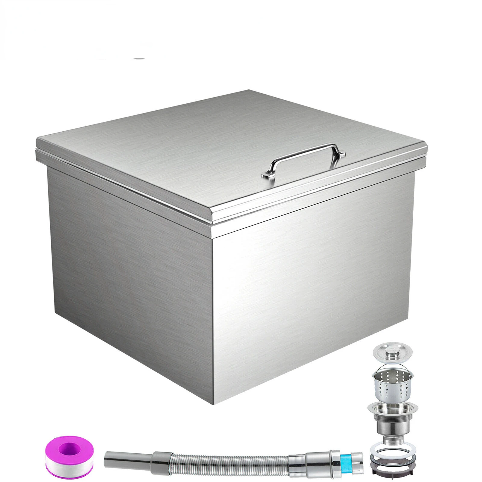 Multi-Size Drop In Ice Chest Bin Wine Chiller Cooler Kitchen with Cover Solid Good Sealing Effect for Commercial Household