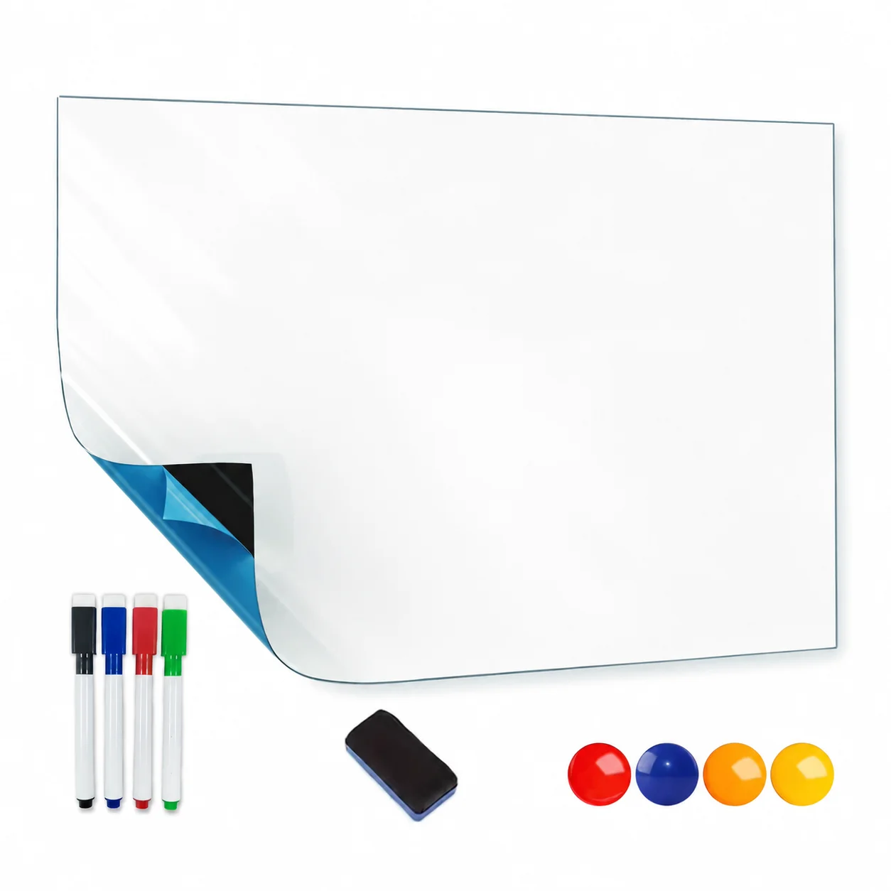 Autocollant de tableau blanc magnétique effaçable, tableau blanc mural auto-adhésif, adapté à la rentrée scolaire, utilisation en salle de classe et au bureau