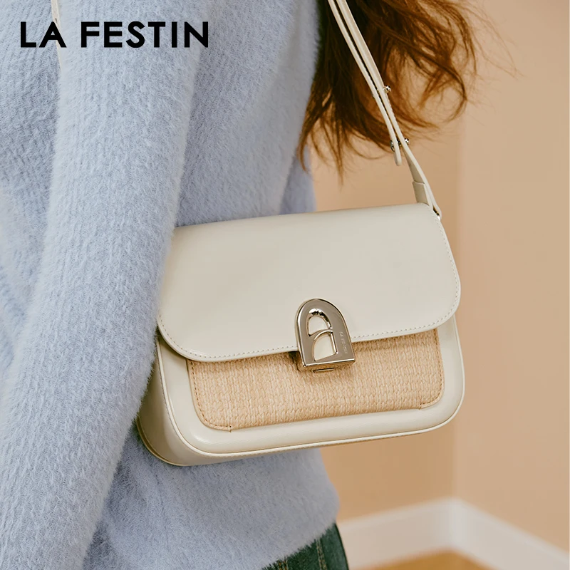 LA FESIN Original Brand Women\'s bag Fashion Designer Shoulder Bag 2024 New Crossbody Bag Luxury Bag Square Bag