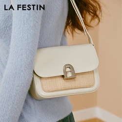 LA FESIN Original Brand Women's bag Fashion Designer Shoulder Bag 2024 New Crossbody Bag Luxury Bag Square Bag