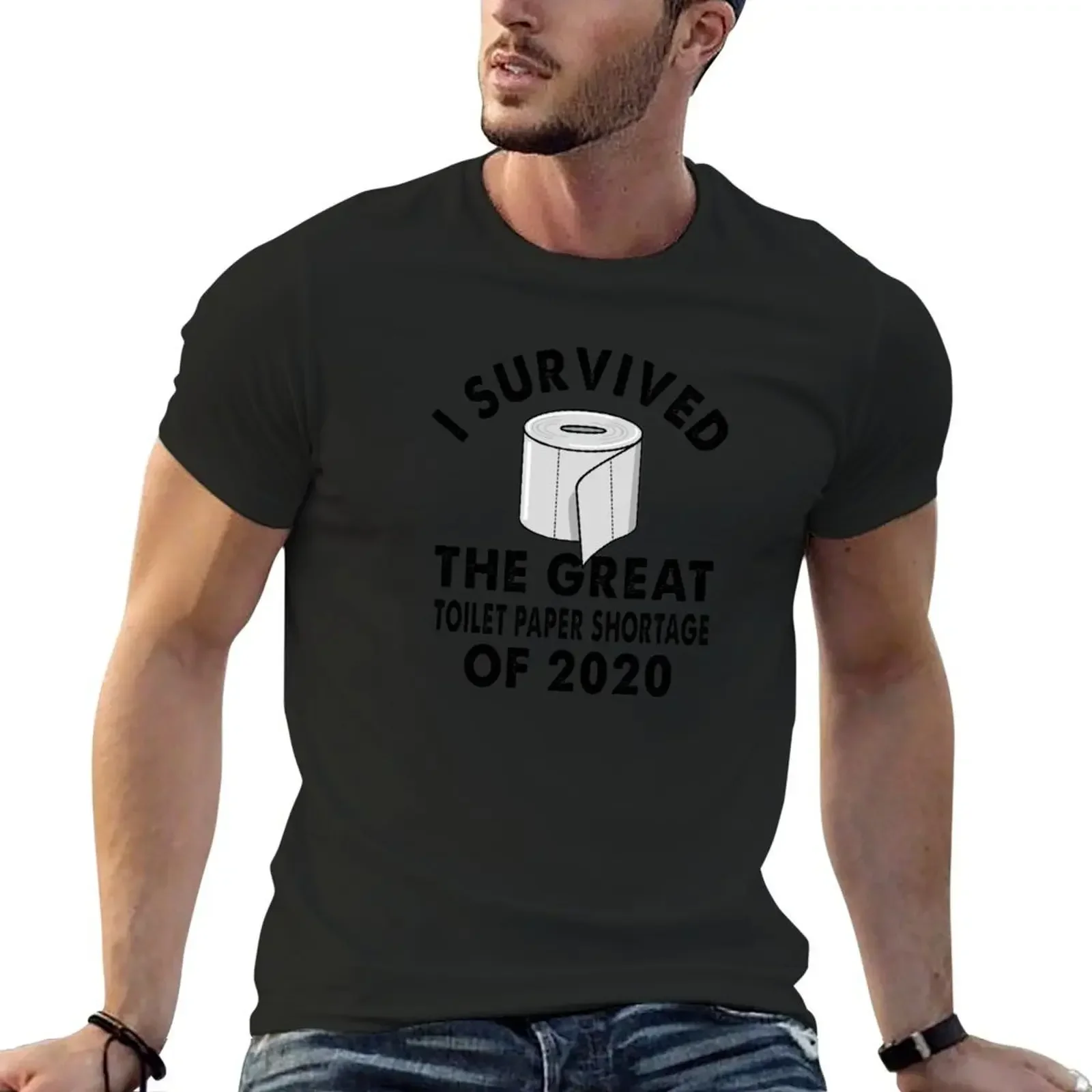 I Survived The Great Toilet Paper Shortage of 2020 T-Shirt baggy shirts heavyweights anime stuff black t shirts for men