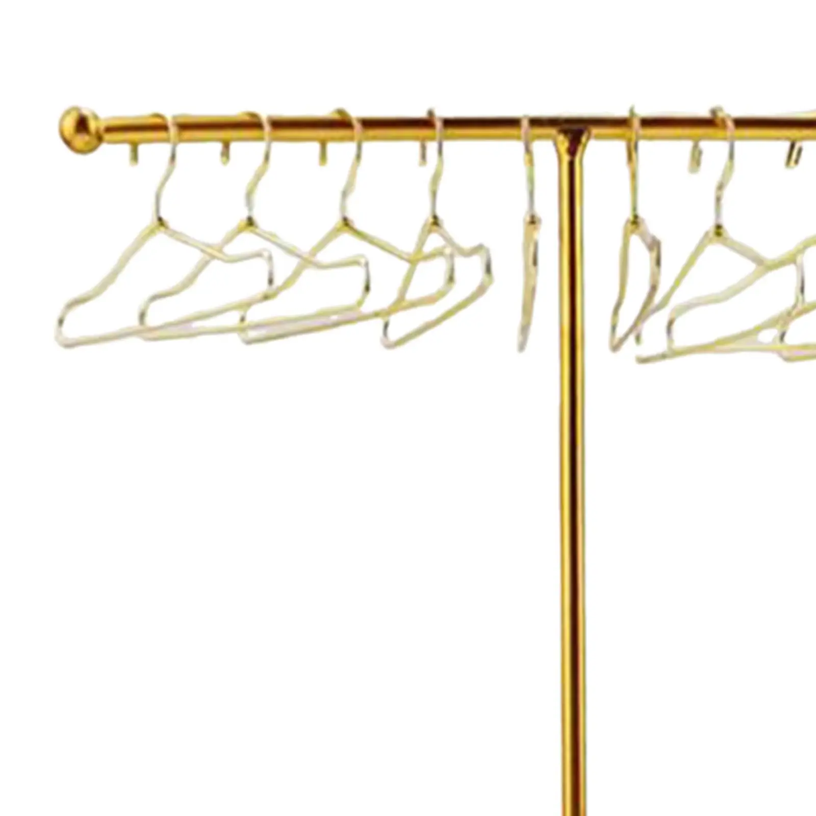 Миниатюрная вешалка для одежды в масштабе 1/6 с вешалкой для витрины кукольного домика