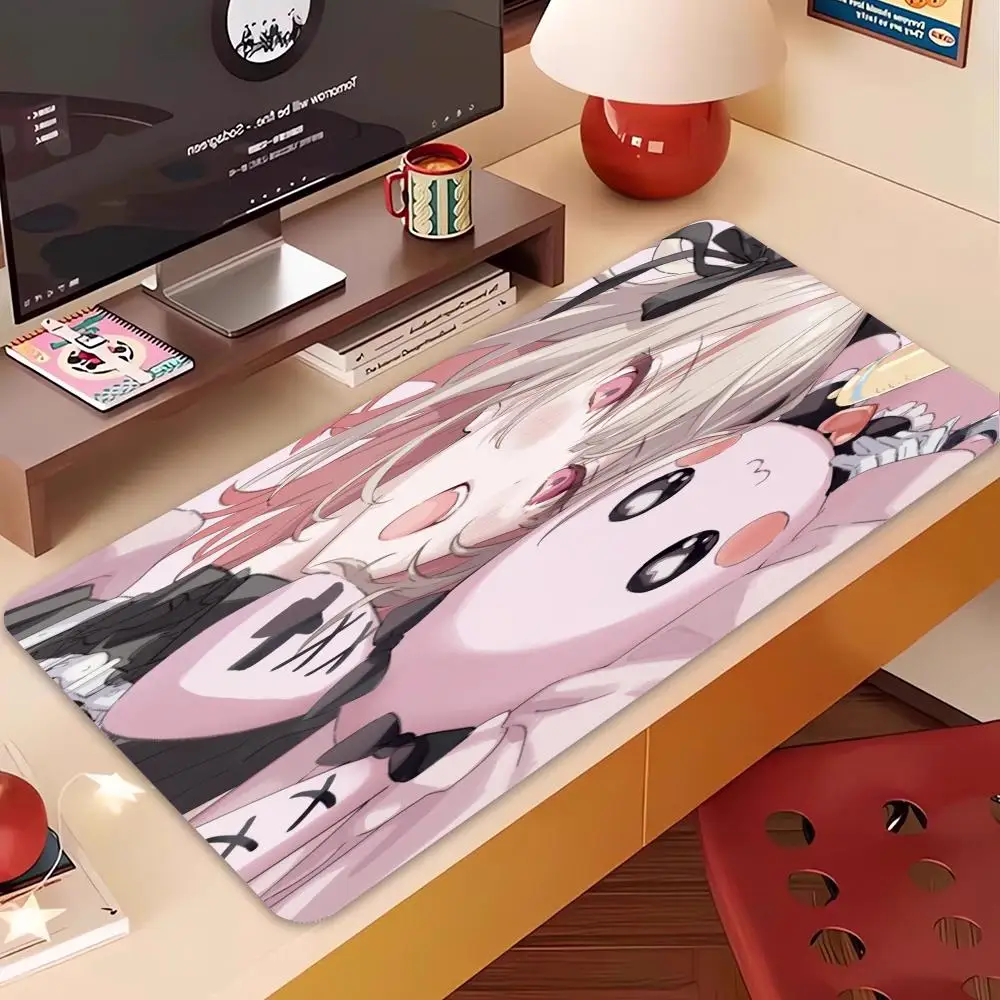 Muismat van natuurlijk rubber, extra grote, vlekbestendige desktoppad, kantoormuis met dichte rand