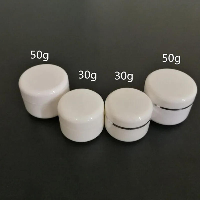30Pcs/Lot PP Plastic Cream Container Jar Box Mask Sub Travel Bottle Face Lotion Cosmetic Refillable