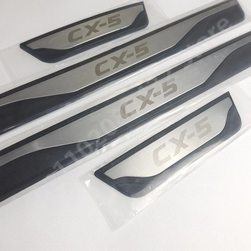 FIT For Mazda CX-5 Cx5 2013  2015 2017 2018 2020 Door Sill Scuff Plate Welcome Pedal Stainless Steel Car Styling Car Accessories