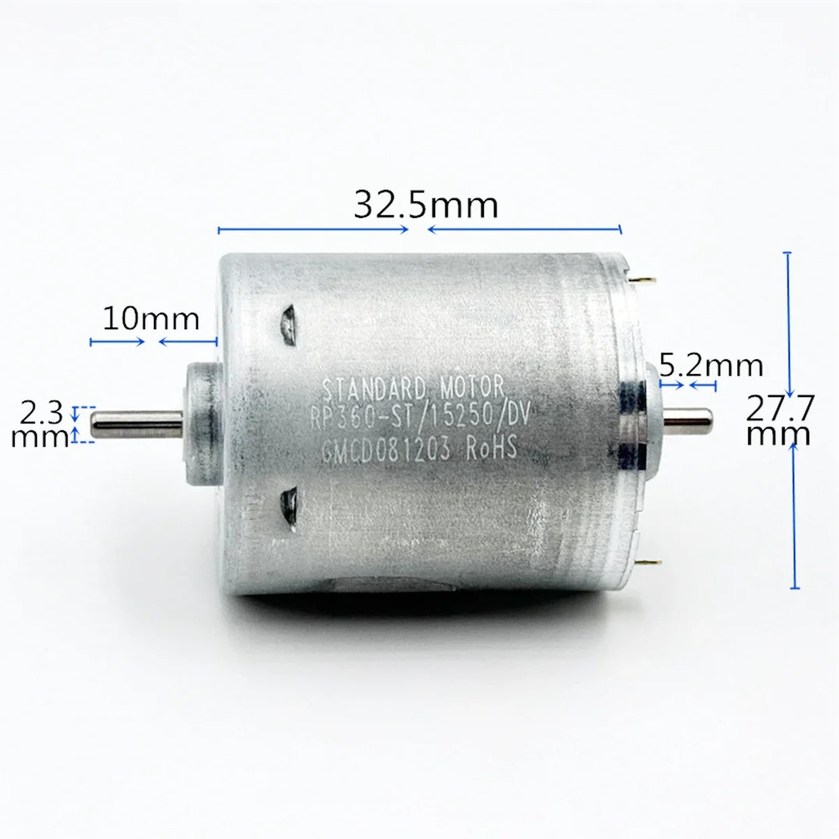 STANDARD RP-360-ST-15250 DC 6V 12V 18V Mini 360 Motor Carbon Brush Large Torque 9800RPM Engine for Household Appliance
