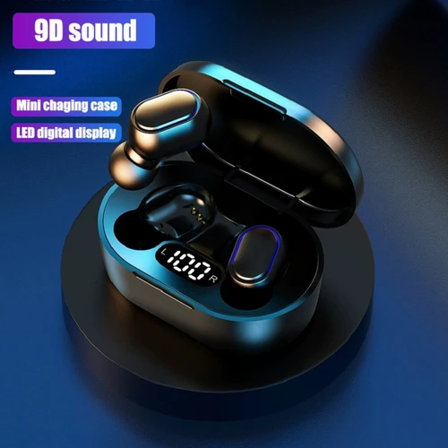 E7S TWS 무선 블루투스 이어폰, 노이즈 캔슬링 헤드셋, 마이크 포함 헤드폰, 샤오미 삼성용