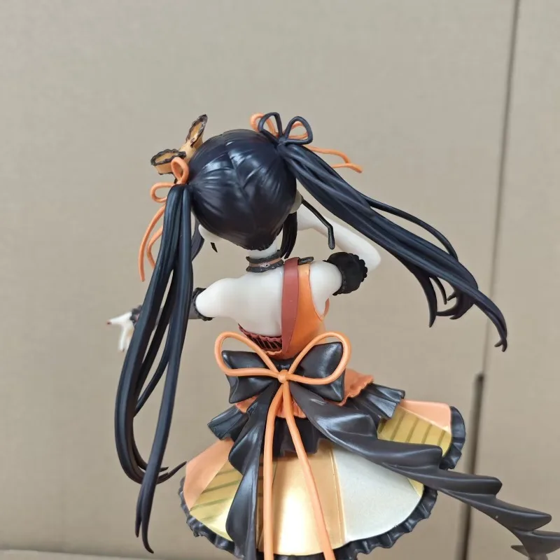 24cm fecha A LIVE Tokisaki Kurumi cantante estilo PVC figura de acción Anime figuras en miniatura de juguete colección muñeca regalo