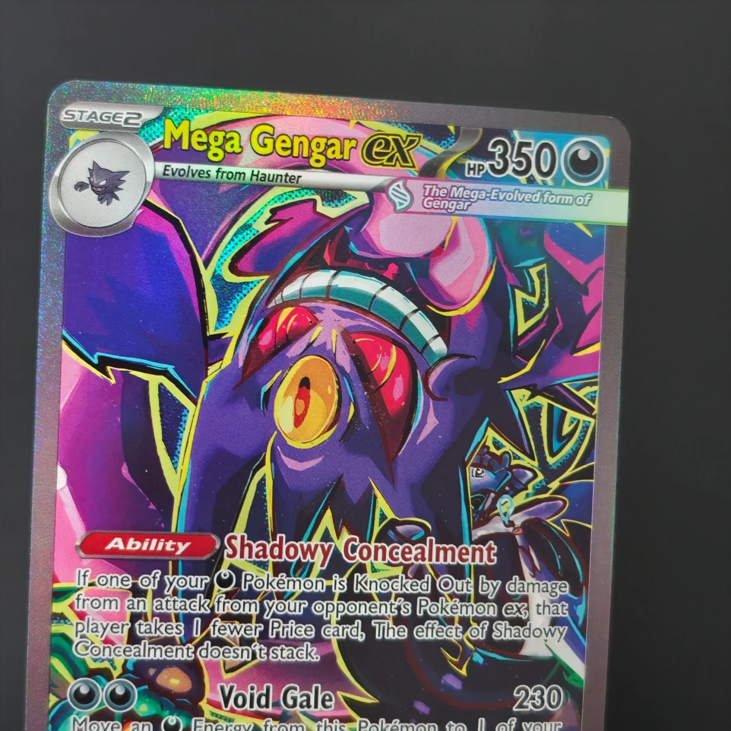 12 Stück Gengar V VMAX Mega EX DIY Holographische Folien-Textur-Karten, Perfekter Zustand Premium Anime-Sammelkarten – Detail 8