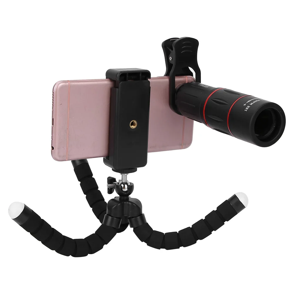 High Definition-lens Helder beeld 18X lange focus Fisheye Groothoek Macro 4-in-1 Universele externe camera Telefoonlens Lichtgewicht