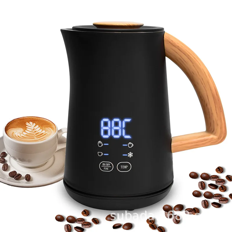 Automatic Hot and Cold Milk Frother Warmer for Latte Foam Maker Electric Milk Foam Machine Coffee Milk Brewing Powder Stirring