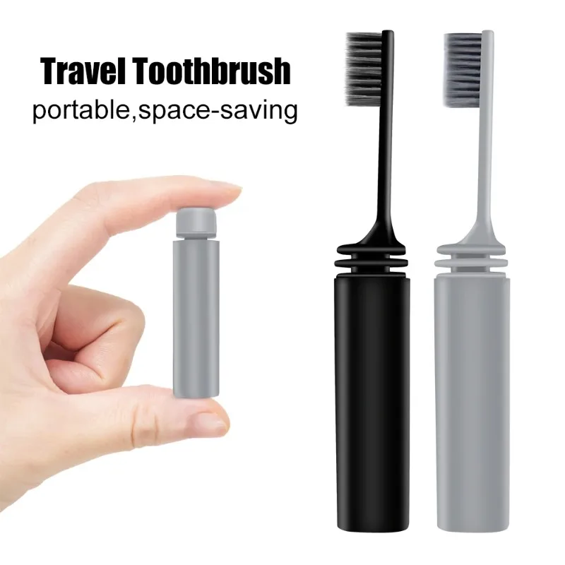 

Portable Folding Toothbrush Bamboo Charcoal Soft Hair Travel Portable Independent Packaging Tooth Brush