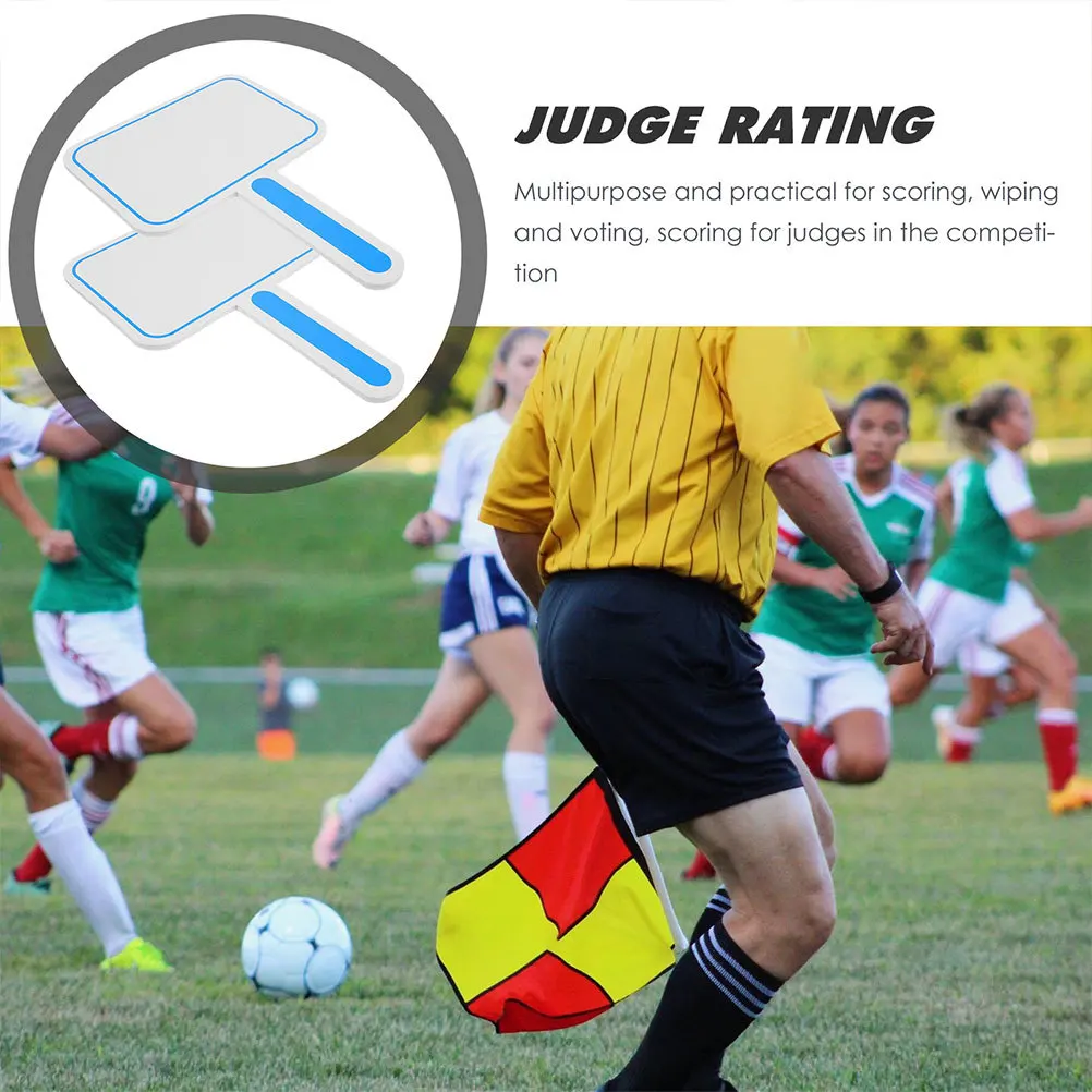 4Pcs Dry Erase Score Boards Sturdy Handheld Whiteboards Single Sided Easy Use Writing Boards for Sports Scoring Outdoors